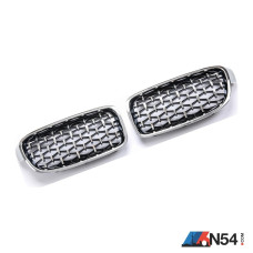 BMW F30 3 Series (2012-2016) Diamond Grille Front Grille Silver (ABS) BMW F30 3 Series (2012-2016) Diamond Grille Front Grille Silver (ABS)