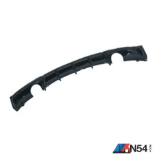 BMW F30 3 Series Sport Line (2013-2018) MP Style Rear Diffuser Dual Exit Single Tip ABS Gloss Black (PP)