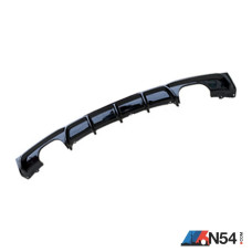 BMW F30 3 Series Sport Line (2013-2018) MP Style Rear Diffuser Dual Exit Twin Tip ABS Gloss Black (PP)