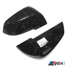 BMW F30 3 Series (2013-2018) Forged Carbon Fiber Replacement OEM Style Mirror Caps with M Badge Forged