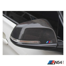 BMW F30 3 Series (2013-2018) Carbon Fiber Replacement OEM Style Mirror Caps with M Badge