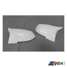 BMW F30 3 Series (2013-2018) Replacement M3 Style Mirror Caps Gloss White (ABS)