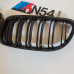 E90 LCI Kidney Grills - Glossy Black