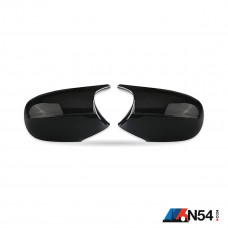 E9X/E8X LCI Winged Side Mirrors v2 - Glossy Black
