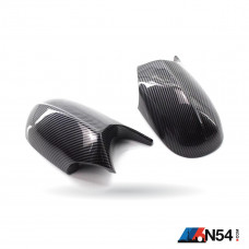 E9X/E8X LCI Winged Side Mirrors v2 - Hydro Carbon Fiber