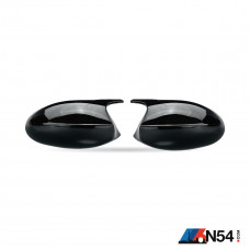 E9X/E8X PRE-LCI Winged Side Mirrors v2 - Glossy Black